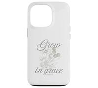 2 Pierre 3:18 Faites Pousser des Fleurs Vintage avec grâce Coque pour iPhone 13 Pro