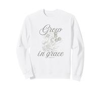 2 Pierre 3:18 Faites Pousser des Fleurs Vintage avec grâce Sweatshirt