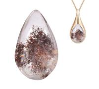 2 Pierres Fantômes En De Poche - Quartz Fantôme Naturel, Quartz En De Géométrique | Quartz En Fantôme De Palmier Ovale Pour L'équilibrage Géométrique Des s