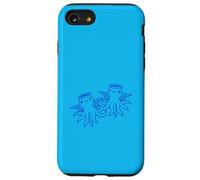 2 pieuvre ange équipe deux ailes halo volant dessin animé amis Coque pour iPhone SE (2020) / 7 / 8