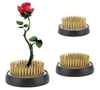 2 Piezas Ikebana Kenzan Ronde, Fleur de Fixé, Grenouille de Fleurs, Floral Pin Hodler, 2 Tailles, avec Joint en Caoutchouc, pour