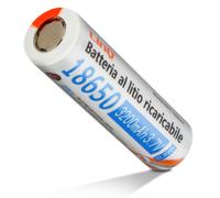 2 Piles 18650 Lithium 3200mAh 3.7V Rechargeable Tête Plate 3200JT LinQ Orange