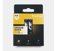 2 Piles AA / FR6 Uniross Lithium Ultra
