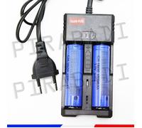 2 PILES ACCUS RECHARGEABLE 18650 3.7V 6800mAh + CHARGEUR CHARGE RAPIDE QULIT-001 Réf:28