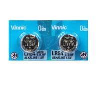 2 piles AG10 Vinnic /L1131/LR1130/189/V10GA/RW89/D189
