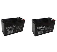 2 piles au plomb rechargeables 12 V 7 Ah 20 h pour alarmes anti-vol ups lampes d'urgence jouets Peg Perego 7,2 Ah 7,5 Ah
