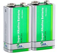 2 piles bloc 9V alcaline SuperLife 6LR61 [TKA]