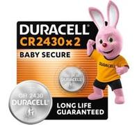 2 piles bouton CR 2430 - Duracell - 3V