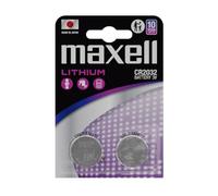 Maxell Piles boutons Lithium CR2032 3 V 20 mm Lot de 2
