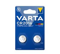 2 Piles bouton lithium CR2016 3V VARTA