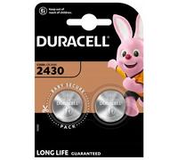 2 Piles bouton lithium Duracell CR2430 3V DL2430