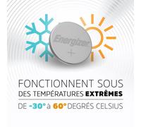 2 piles bouton lithium ultim CR2025 ENERGIZER