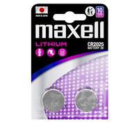 Maxell Piles boutons CR2025 lithium 2 x (2×1)