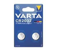 2 Piles CR2032 Varta Bouton Lithium 3V
