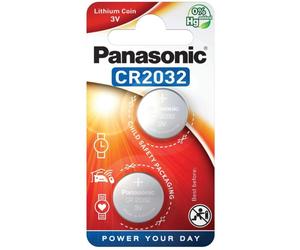 2 Piles CR2032 Panasonic Bouton Lithium 3V