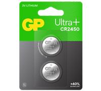 GP Pile bouton CR 2450 3 V 2 pc(s) 540 mAh Li-MnO2 GP Ultra Plus Batterie Lithium Lithium Knopfzelle CR2450 2 Stück