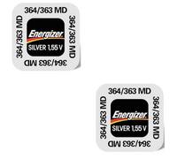 2 piles Energizer 364/363