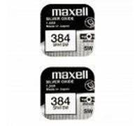 2 Piles Maxell 384 SR41SW Silver Oxide 1,55v