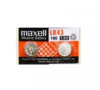 2 piles Maxell LR43 AG12