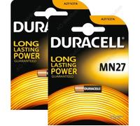 2 PILES MN27 A27 12V DURACELL ALCALINES