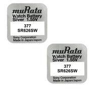 2 piles Murata Sony 377 SR626SW