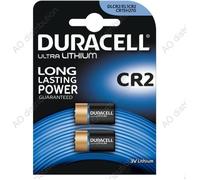 2 Piles photo CR2 DL1620 Lithium Duracell 3V