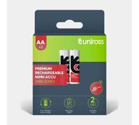 2 Piles Rechargeables AA / LR6 2100mAh Uniross Premium Accu