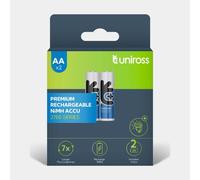 2 Piles Rechargeables AA / LR6 2700mAh Uniross Premium Accu