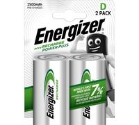 2 Piles Rechargeables D / HR20 2500mAh Energizer Power Plus