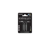 2 Piles Rechargeables Panasonic Eneloop Pro AA HR6 Blister 1,2V 2500mAh