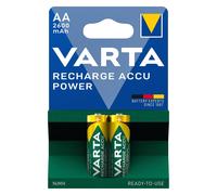 2 Piles Rechargeables R-06 R06 AA 1,2 V 2600 mAh Varta Recharge Accu Power