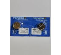 2 piles Renata pour montre - Faites en Suisse - La cellule des piles ne contient pas de mercure - Pile bouton de 1,55 V Renata - Longue durée - Plusieurs modèles disponibles