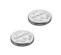 2 piles Renata pour montre - Faites en Suisse - La cellule des piles ne contient pas de mercure - Pile bouton de 1,55 V Renata - Longue durée - Plusieurs modèles disponibles