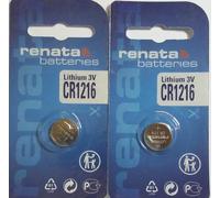 2 piles Renata pour montre - Faites en Suisse - La cellule des piles ne contient pas de mercure - Pile bouton de 1,55 V Renata - Longue durée - Plusieurs modèles disponibles