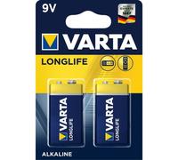 2 Piles VARTA Longlife 9V/6LR61