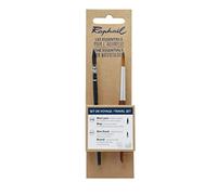 2 pinceaux Aquarelle Raphaël Les Essentiels Set de Voyage Mini lavis et Mini Rond