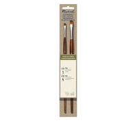 2 Pinceaux - Plat Court - Peinture Acrylique - Raphaël - Précision Série 8938