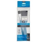 2 pinceaux - Spalter - Plat - Aquarelle - Imitation petit-gris - Pébéo Gris