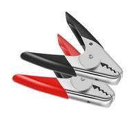 2 pinces de charge de batterie de voiture haute performance, matériaux métalliques robustes pour applications automobiles portables et robustes, pinces de batterie en métal