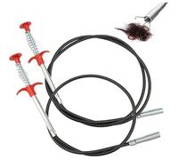 2 pinces de débouchage pour canalisations, avec griffes, adaptées pour la cuisine et la salle de bain (90 cm/160 cm)