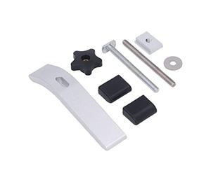 2 pinces de fixation à rail en T, pinces de menuiserie en alliage d’aluminium pour fraiseuses CNC et perceuses à colonne, 16 cm de longueur avec patins en plastique souple,