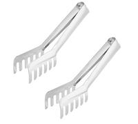 2 pinces spaghetti pinces en acier inoxydable, pinces en forme de peigne Nouilles professionnelles Clip de pâtes non bâton outil de cuisson de cuisine pour cuisiner