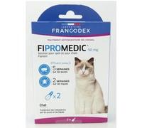 2 pipettes de 0.5 ml Fipromedic 50 mg pour chats antiparasitaire G