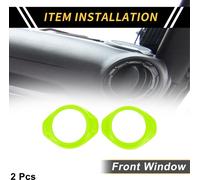 2 Piššces Couvercle De Bague De Haut-Parleur De Montant A Pour Jeep Wrangler Jk Jku 2 Portes 4 Portes 2015-2017 Fenšºtre Montant A Haut-Parleur Avant Couvercle Abs Vert Clair