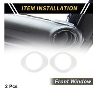 2 Piššces Couvercle De Bague De Haut-Parleur De Montant A Pour Jeep Wrangler Jk Jku 2 Portes 4 Portes 2015-2017 Fenšºtre Montant A Couvercle De Haut-Parleur Avant Abs Blanc