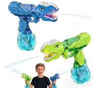 2 Pistolet à Eau éLectrique, Pistolet a Eau Puissant | avec Lampe LED, Capacité 350ML, Portée 7-8m, Pistolet à Eau Automatique Adulte Enfant pour Piscines, Plages et Jardin