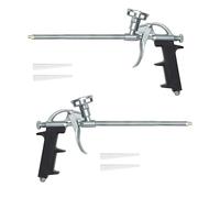 2 pistolets à mousse en polyuréthane, pistolet à mousse pour mastic, pistolet de distribution de mousse, pistolet à mousse d'expansion à isolation thermique, utilisé pour combler les espaces des