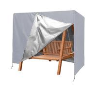 2 Places Housse de Balancelle de Jardin,Couvre de Balancelle Hamac de Terrasse Tissu Oxford 600D Imperméable Coupe-Vent Anti-poussière,Housse de Balancelle Chaise de Extérieur,Argent,86Lx50Wx78H/ in