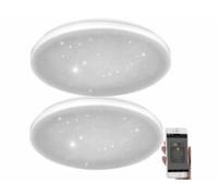 Luminea 2 plafonniers ciel étoilé connectés et compatibles avec Alexa & Google Assistant Home Control