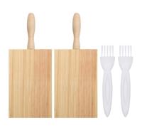 2 Planches À Gnocchis, 2 Brosses De Nettoyage, Planche À Laver Les Pâtes, Planche À Gnocchis À Main, Planche À Pâtes Macaronis, Adaptée Aux Cuisines Domestiques Et Aux Restaurants